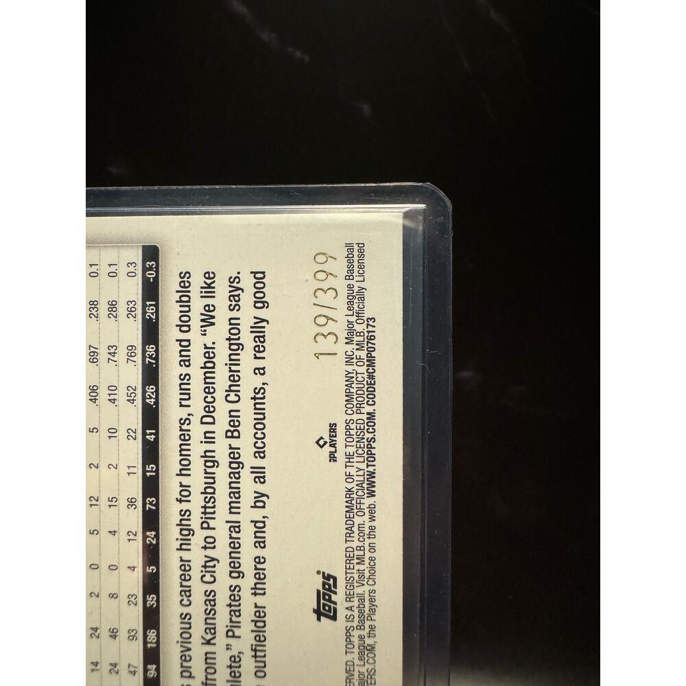 2024 Topps #527 Edward Olivares Aqua Foil Parallel /399 - Picture 3 of 3